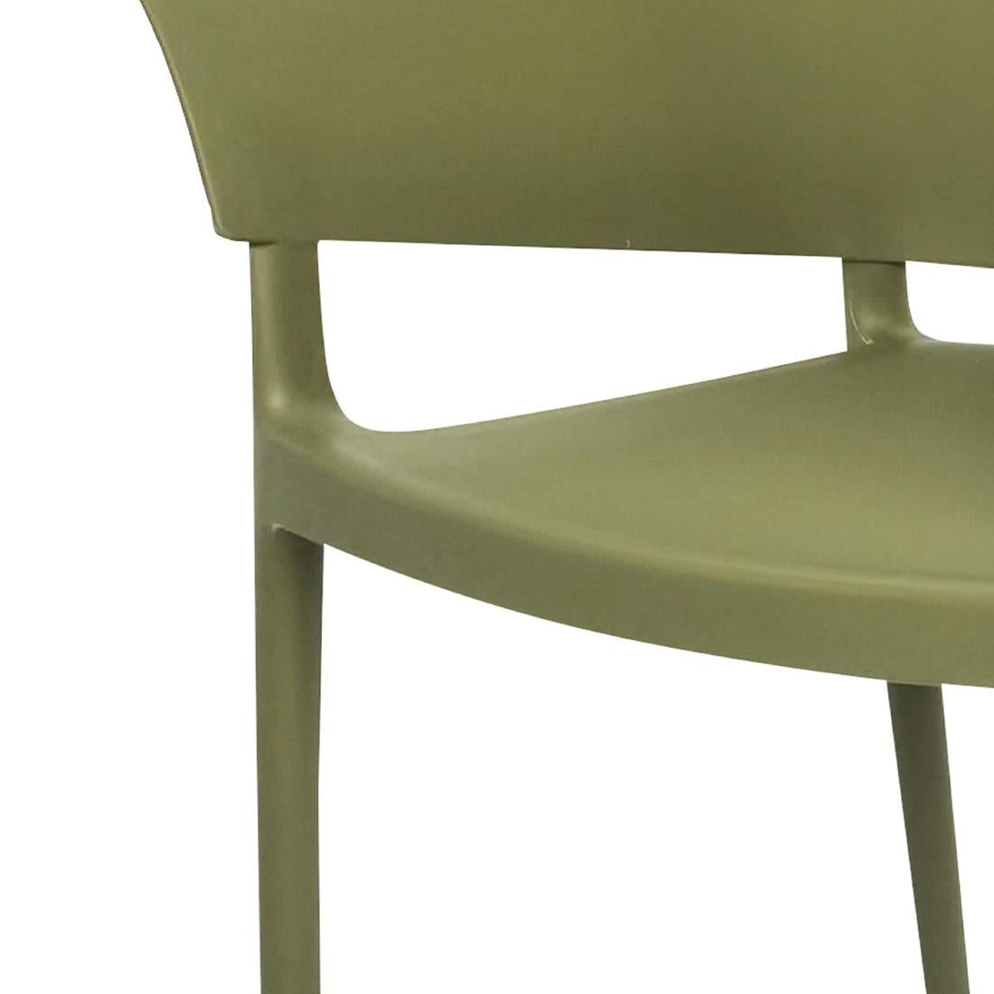Bolero Lorenzo Cafe Chairs Green Tea (2 Pack) (Pack Quantity: 2) • PAS-DX971