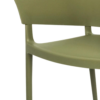 Bolero Lorenzo Cafe Chairs Green Tea (2 Pack) (Pack Quantity: 2) • PAS-DX971