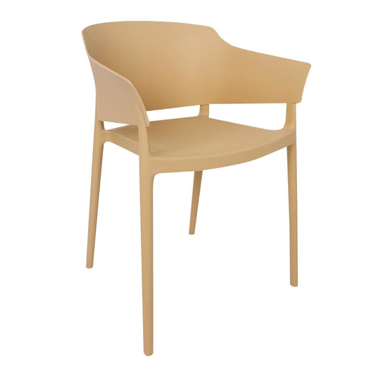 Bolero Lorenzo Cafe Chairs Warm Cream (2 Pack) (Pack of 2) • PAS-DX972