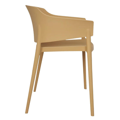 Bolero Lorenzo Cafe Chairs Warm Cream (2 Pack) (Pack Quantity: 2) • PAS-DX972