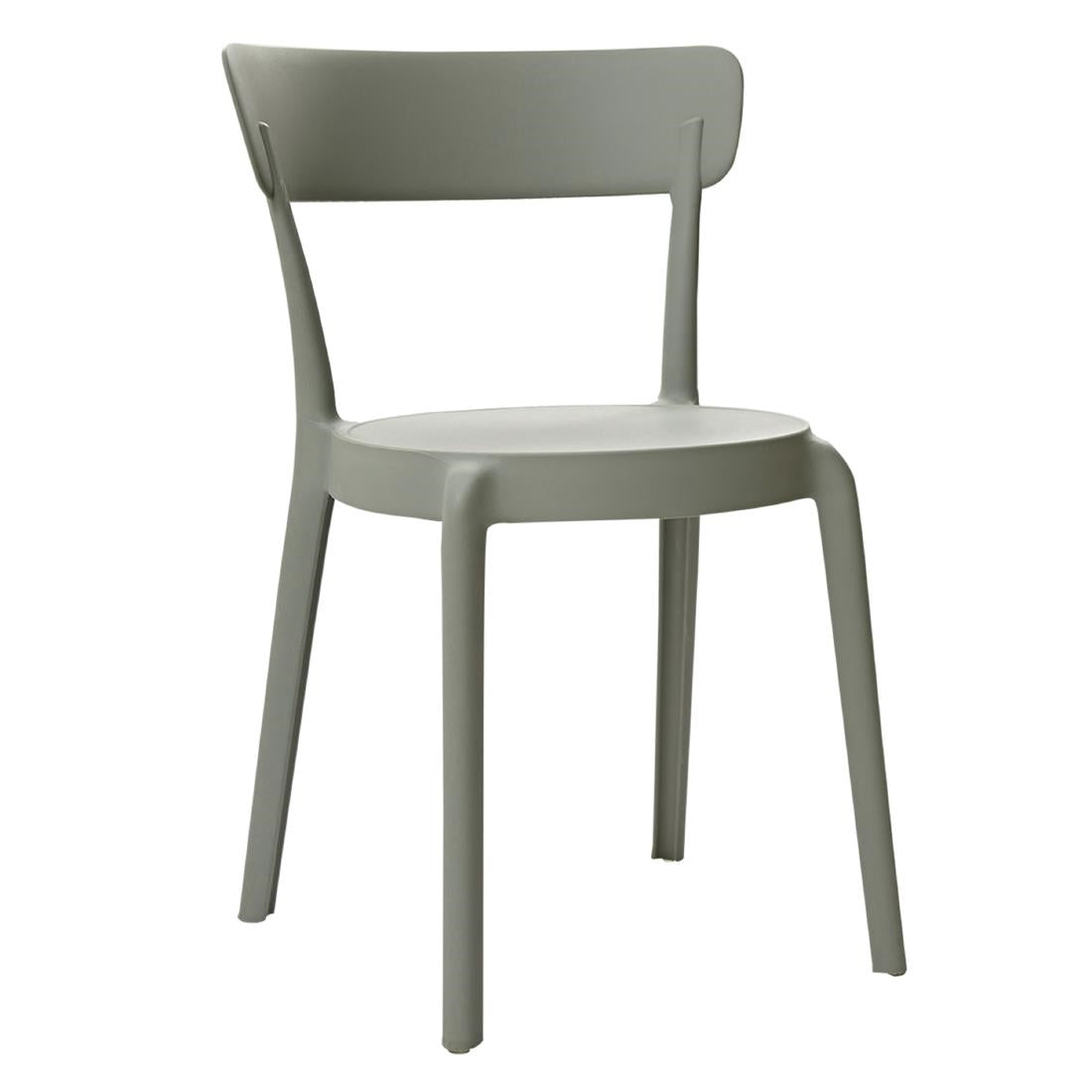 Bolero Mila Café Chairs Moss Grey (2 Pack) (Pack Quantity: 2) • PAS-DX974