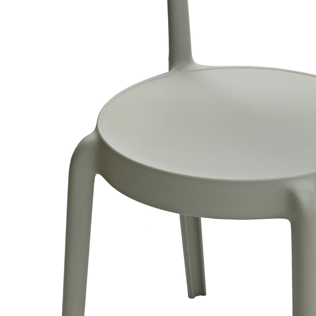 Bolero Mila Café Chairs Moss Grey (2 Pack) (Pack Quantity: 2) • PAS-DX974