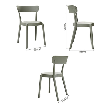 Bolero Mila Café Chairs Moss Grey (2 Pack) (Pack Quantity: 2) • PAS-DX974