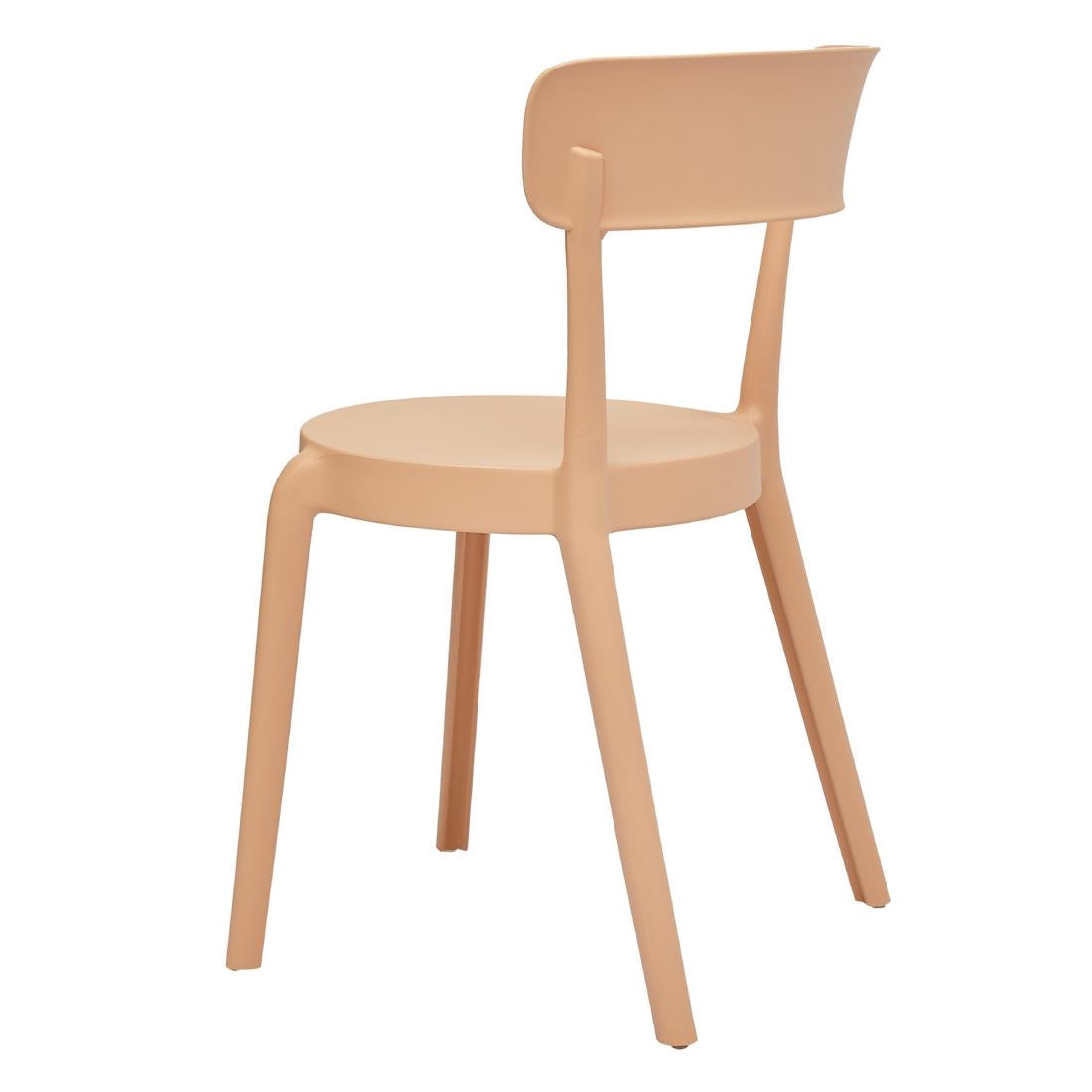 Bolero Mila Café Chairs Light Salmon (2 Pack) (Pack Quantity: 2) • PAS-DX975