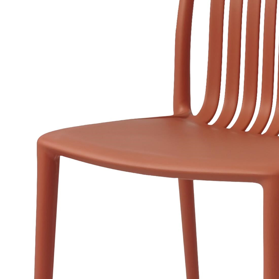 Bolero Verona Café Chairs Mild Orange (2 Pack) (Pack Quantity: 2) • PAS-DX977