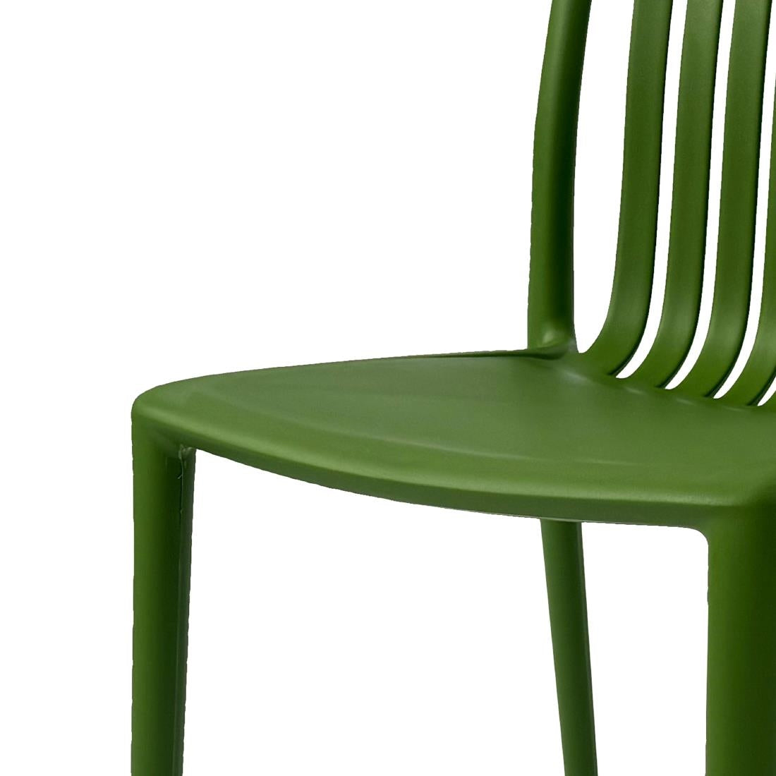 Bolero Verona Café Chairs Forest Green (2 Pack) (Pack Quantity: 2) • PAS-DX978