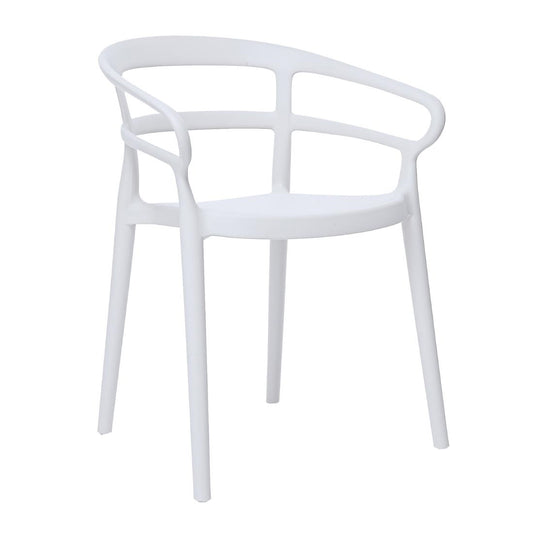 Bolero Mateo Café Chairs White (2 Pack) (Pack Quantity: 2) • PAS-DX979