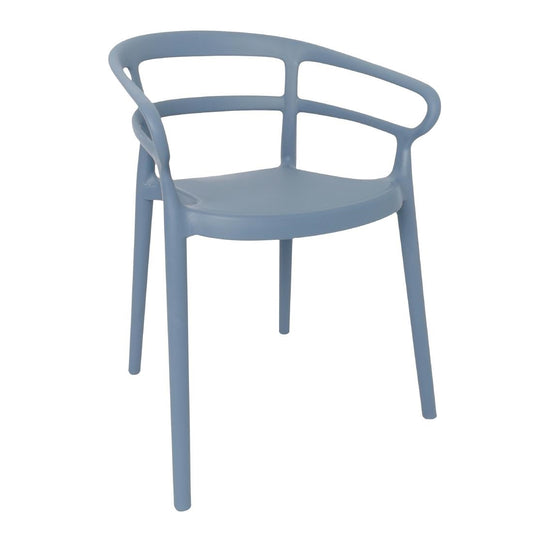 Bolero Mateo Café Chairs Slate Blue (2 Pack) (Pack Quantity: 2) • PAS-DX980