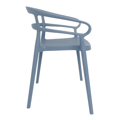 Bolero Mateo Café Chairs Slate Blue (2 Pack) (Pack Quantity: 2) • PAS-DX980
