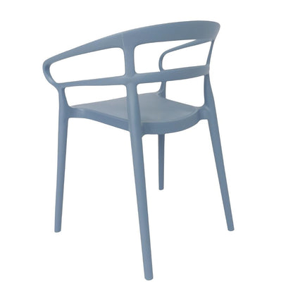 Bolero Mateo Café Chairs Slate Blue (2 Pack) (Pack Quantity: 2) • PAS-DX980