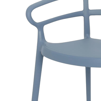 Bolero Mateo Café Chairs Slate Blue (2 Pack) (Pack Quantity: 2) • PAS-DX980
