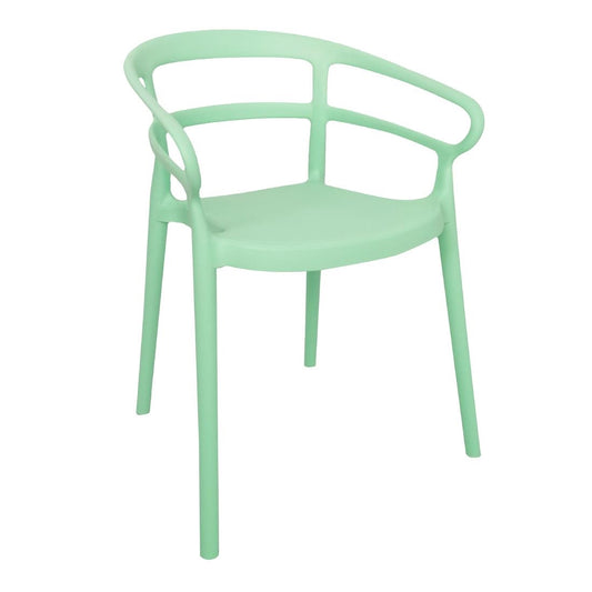 Bolero Mateo Café Chairs Mint Green (2 Pack) (Pack Quantity: 2) • PAS-DX981