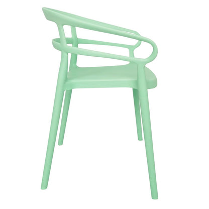 Bolero Mateo Café Chairs Mint Green (2 Pack) (Pack Quantity: 2) • PAS-DX981