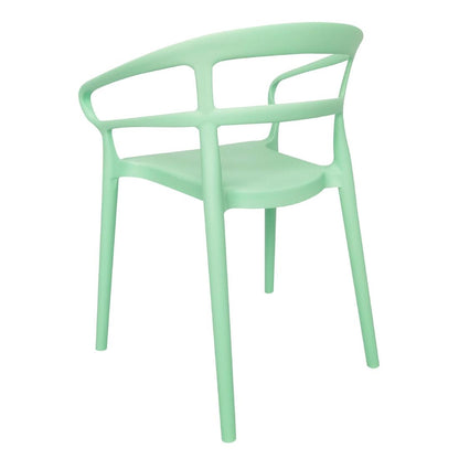 Bolero Mateo Café Chairs Mint Green (2 Pack) (Pack Quantity: 2) • PAS-DX981