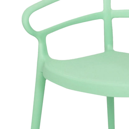 Bolero Mateo Café Chairs Mint Green (2 Pack) (Pack Quantity: 2) • PAS-DX981