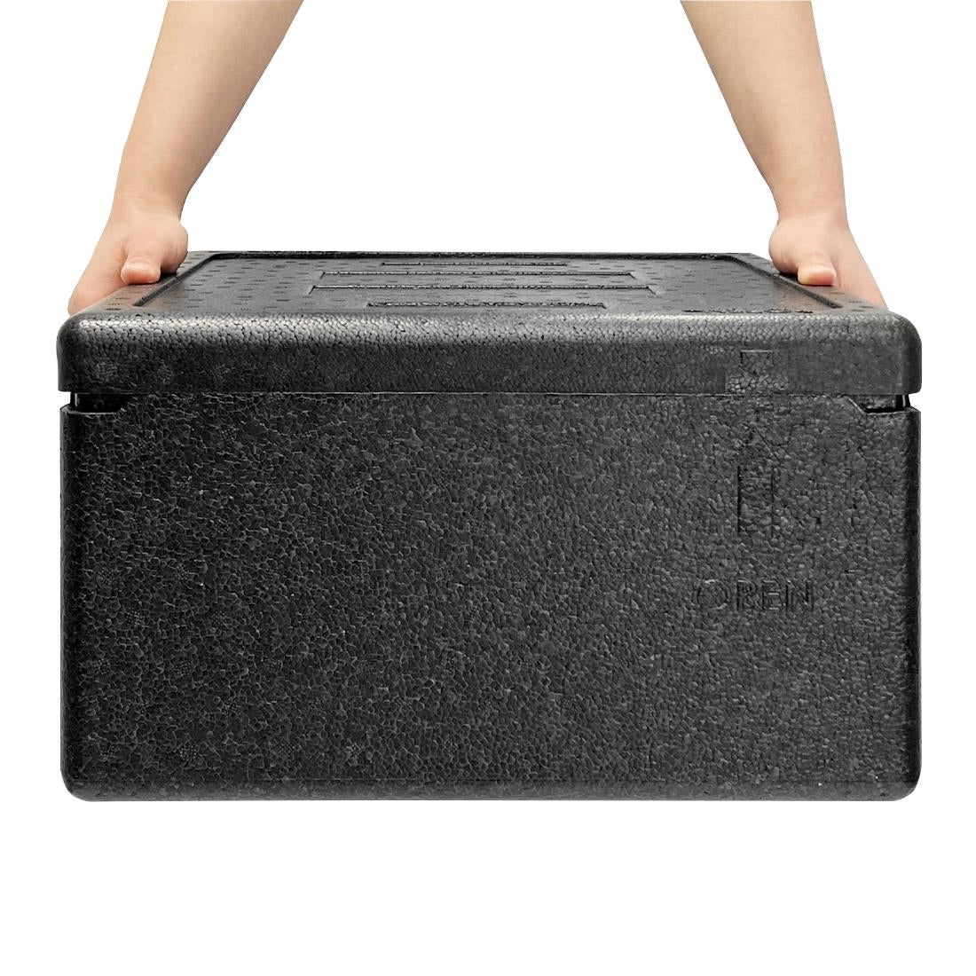 Vogue Insulated EPP Pizza Storage & Food Transport Box 22Ltr 4 Pizza Capacity (350x350x235mm) • PAS-DX992
