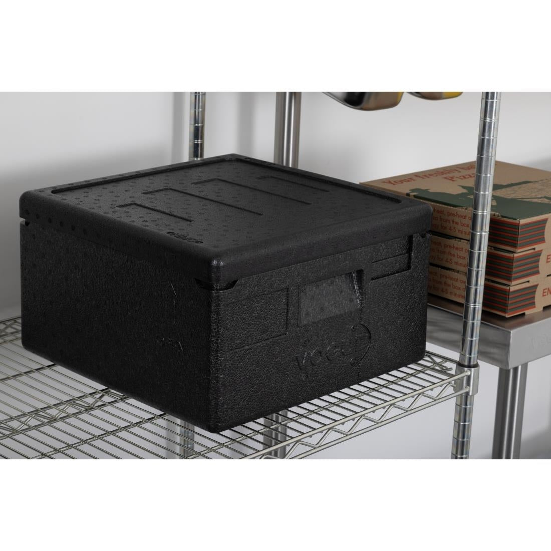 Vogue Insulated EPP Pizza Storage & Food Transport Box 22Ltr 4 Pizza Capacity (350x350x235mm) • PAS-DX992