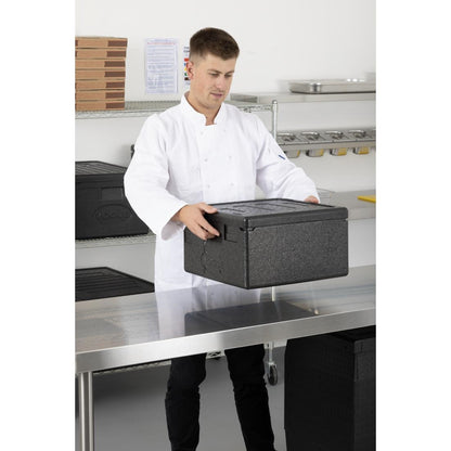 Vogue Insulated EPP Pizza Storage & Food Transport Box 22Ltr 4 Pizza Capacity (350x350x235mm) • PAS-DX992