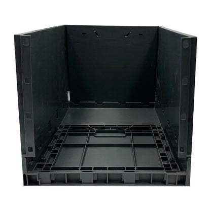 Vogue Plastic Folding Transport Storage Crate 594x396x353mm (Black. 594x396x353mm) • PAS-DX997
