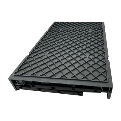 Vogue Plastic Folding Transport Storage Crate 594x396x353mm (Black. 594x396x353mm) • PAS-DX997