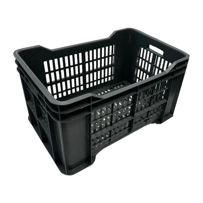 Vogue Perforated Plastic Storage Crate 542x360x290mm (Black. 542x360x290mm) • PAS-DX998