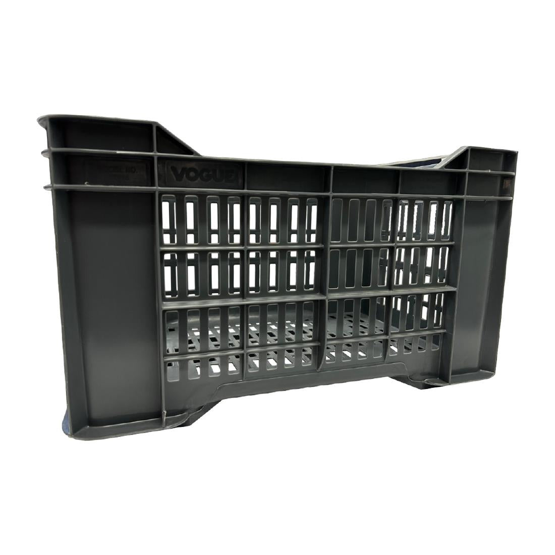 Vogue Perforated Plastic Storage Crate 542x360x290mm (Black. 542x360x290mm) • PAS-DX998