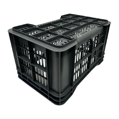 Vogue Perforated Plastic Storage Crate 542x360x290mm (Black. 542x360x290mm) • PAS-DX998