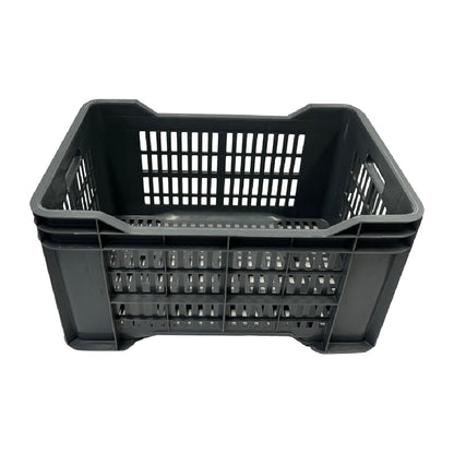 Vogue Perforated Plastic Storage Crate 542x360x290mm (Black. 542x360x290mm) • PAS-DX998