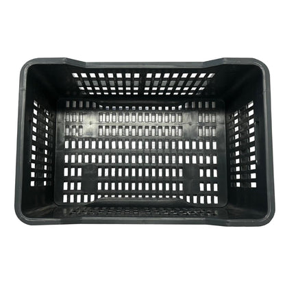 Vogue Perforated Plastic Storage Crate 542x360x290mm (Black. 542x360x290mm) • PAS-DX998