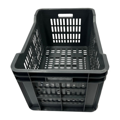 Vogue Perforated Plastic Storage Crate 542x360x290mm (Black. 542x360x290mm) • PAS-DX998