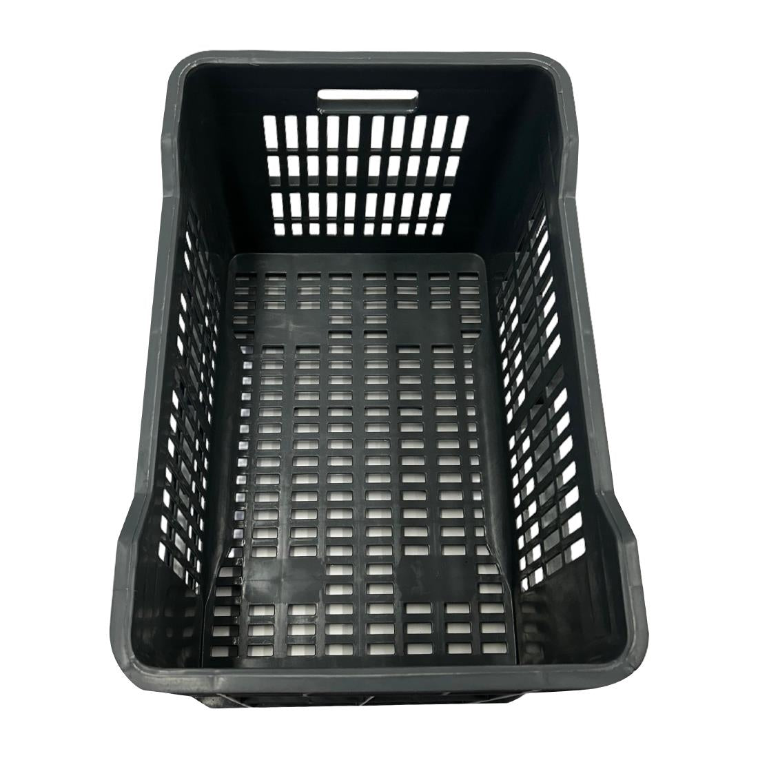 Vogue Perforated Plastic Storage Crate 542x360x290mm (Black. 542x360x290mm) • PAS-DX998