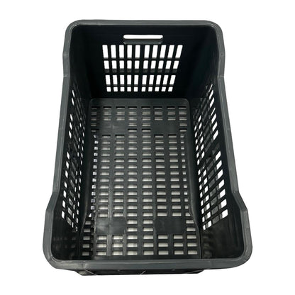 Vogue Perforated Plastic Storage Crate 542x360x290mm (Black. 542x360x290mm) • PAS-DX998