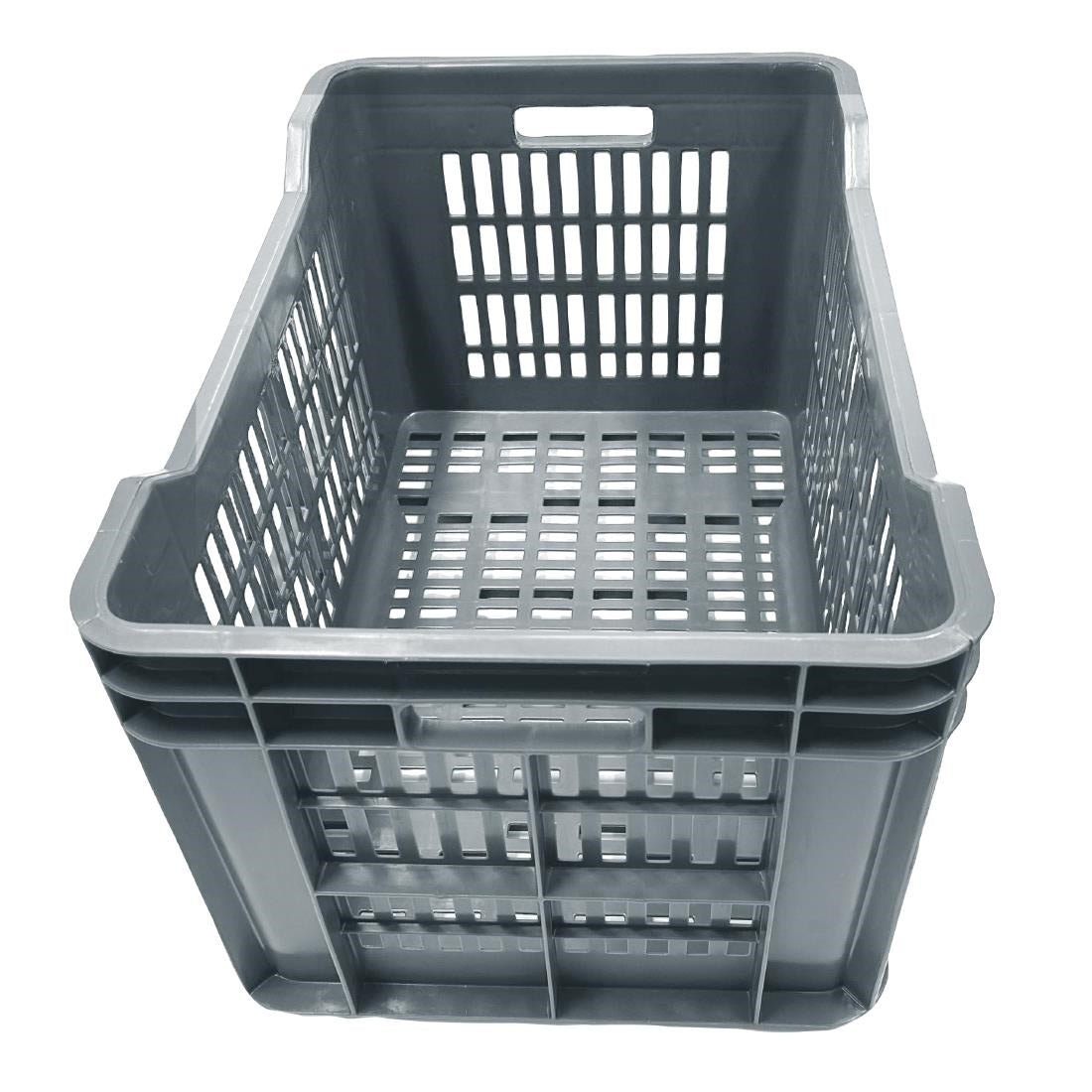 Vogue Perforated Plastic Storage Crate 542x360x290mm (Grey. 542x360x290mm) • PAS-DX998