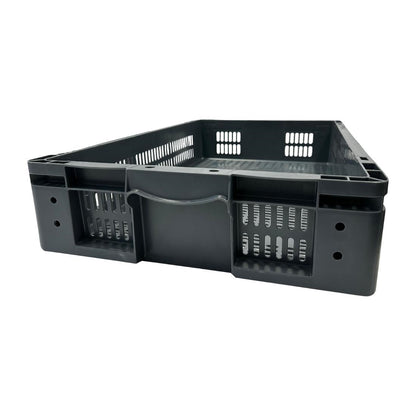 Vogue Perforated Plastic Storage Crate 600x400x120mm (Black. 600x400x120mm) • PAS-DX999