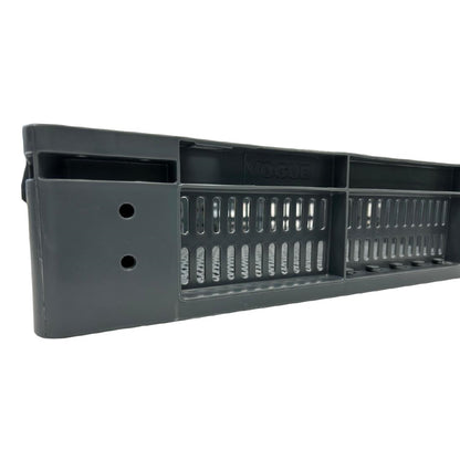 Vogue Perforated Plastic Storage Crate 600x400x120mm (Black. 600x400x120mm) • PAS-DX999