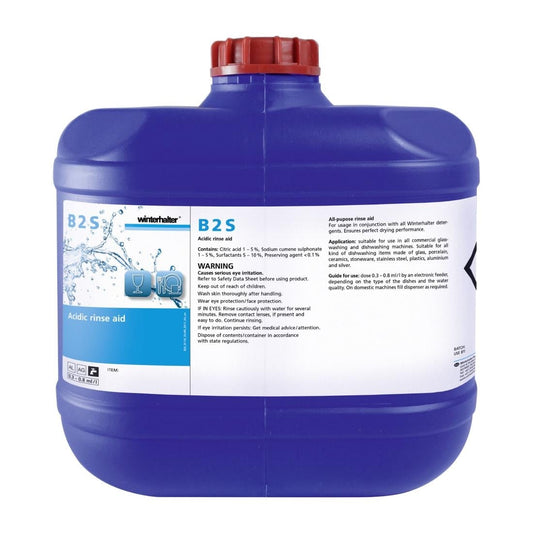 Winterhalter Universal Liquid Glass & Dishwashing Rinse Aid - 15Ltr • PAS-DY012