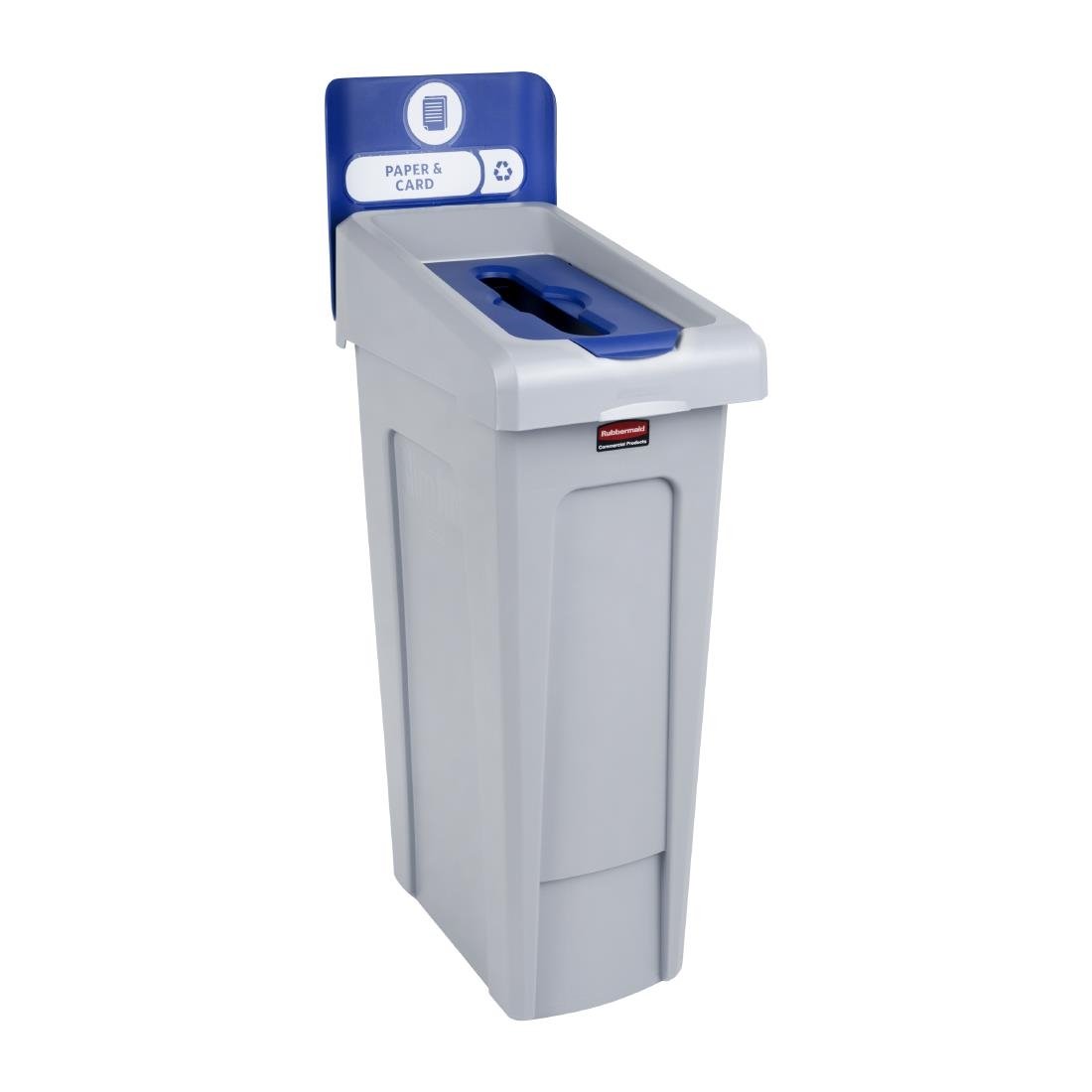 Rubbermaid Slim Jim Paper & Card Recycling Station Blue 87Ltr • PAS-DY087