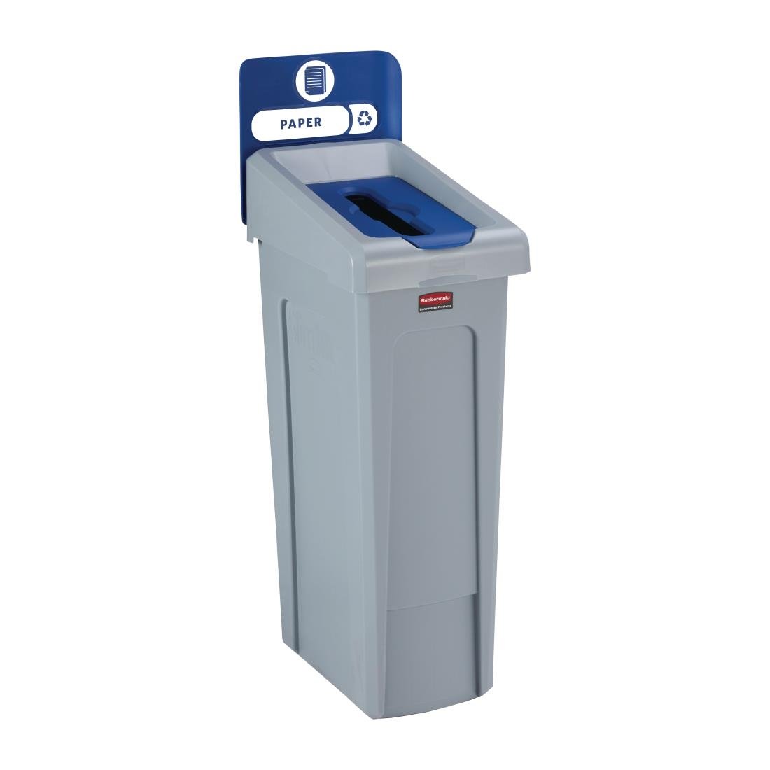 Rubbermaid Slim Jim Paper Recycling Station Blue 87Ltr • PAS-DY087