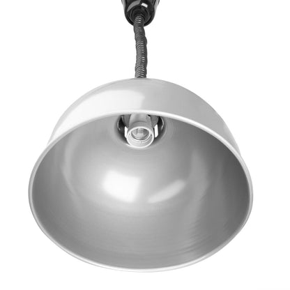 Apuro Retractable Dome Heat Lamp Silver 2.5kW • PAS-DY461-A