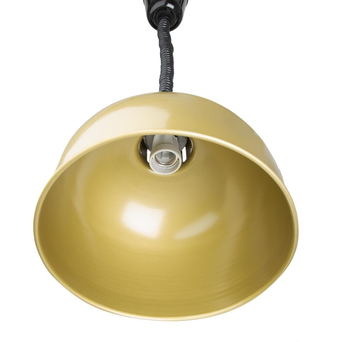 Apuro Retractable Dome Heat Shade Pale Gold Finish • PAS-DY462-A