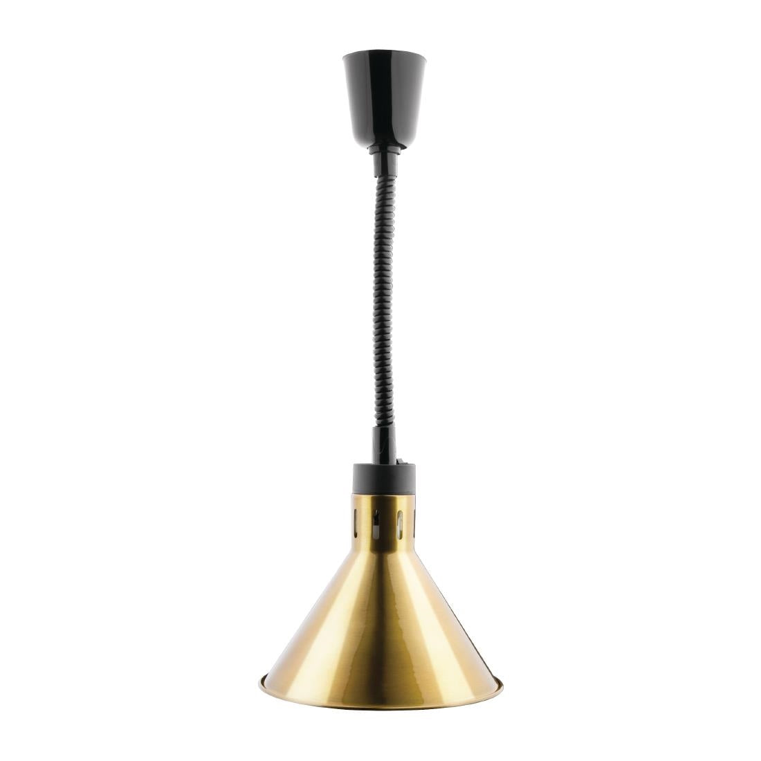 Apuro Conical Retractable Heat Shade Pale Gold Finish • PAS-DY465-A