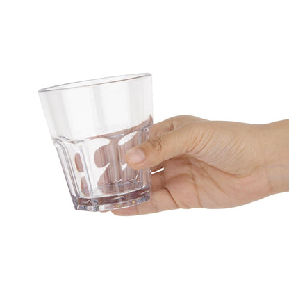 Olympia Kristallon Polycarbonate Orleans Rocks Tumblers 250ml (12 Pack) • PAS-DY792