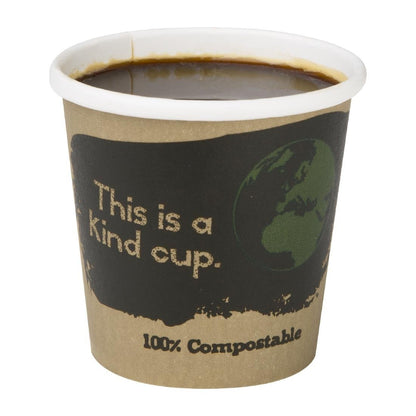 Fiesta Compostable Espresso Takeaway Cups Single Wall 114ml / 4oz (Pack of 1000) • PAS-DY981