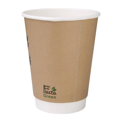 Fiesta Compostable Hot Cup Double Wall Kind  340ml (25 Pack) (Pack of 25) • PAS-DY986