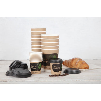 Fiesta Compostable Espresso Cup Lids 114ml / 4oz (Pack of 50) • PAS-DY982