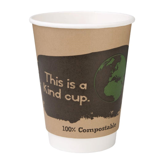 Fiesta Compostable Hot Cup Double Wall Kind  340ml (25 Pack) (Pack of 25) • PAS-DY986