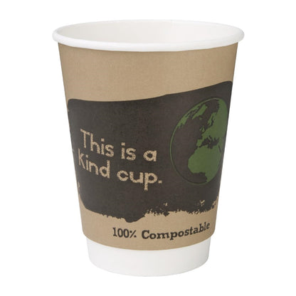 Fiesta Compostable Hot Cup Double Wall Kind  340ml (25 Pack) (Pack Quantity: 25) • PAS-DY986