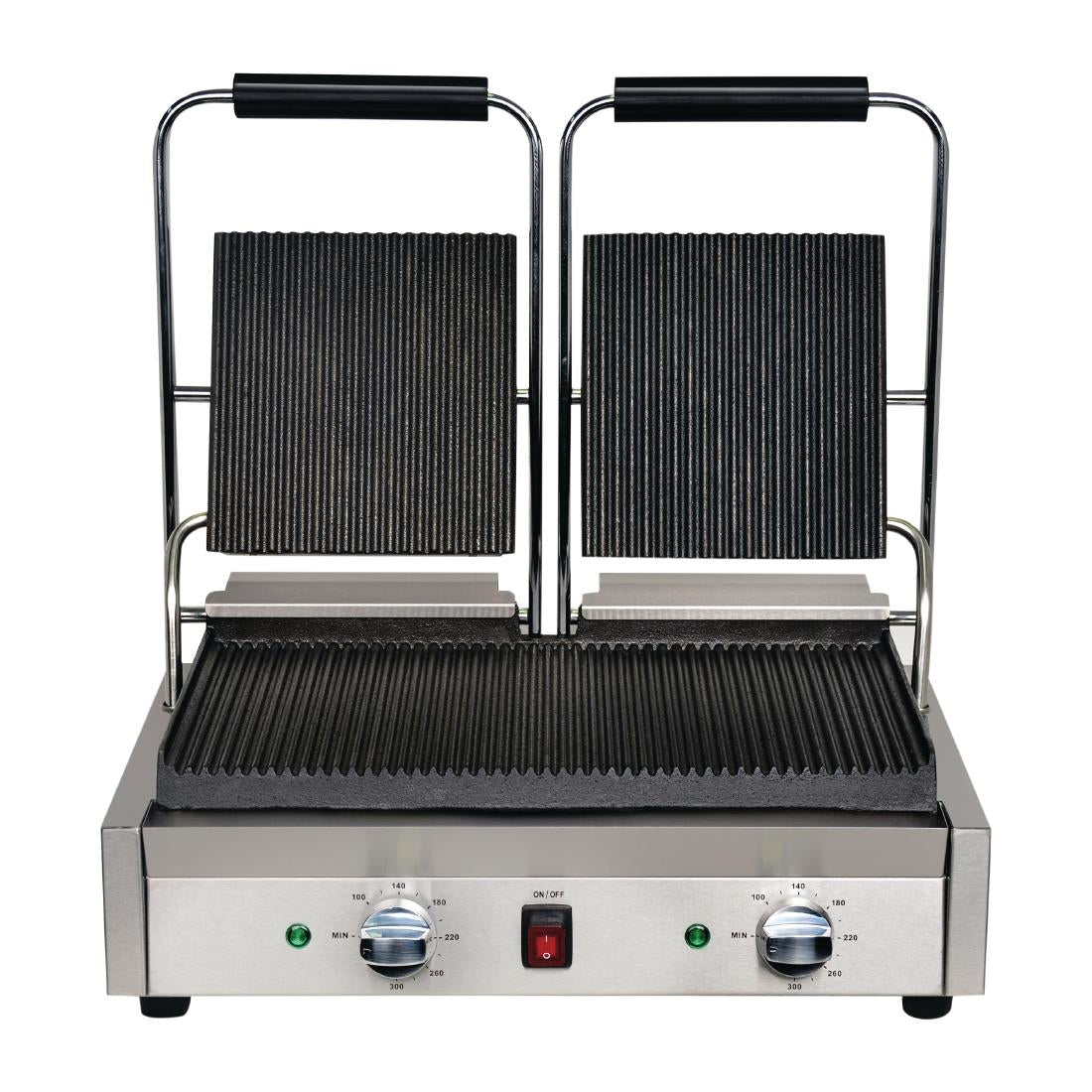 Apuro Bistro Double Ribbed Contact Grill • PAS-DY994-A