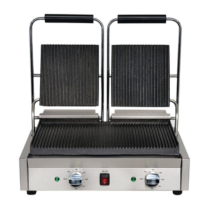 Apuro Bistro Double Ribbed Contact Grill • PAS-DY994-A