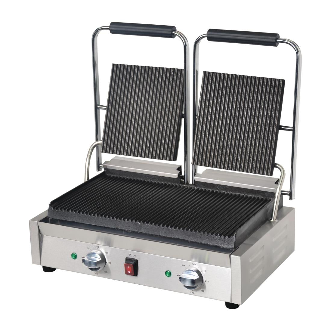 Apuro Bistro Double Ribbed Contact Grill • PAS-DY994-A